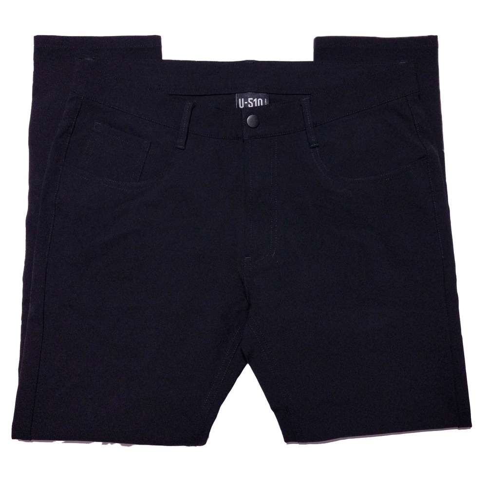 U510 Under 510 5 Pocket 5P Performance Chino Pants Solid Black~ 31 x 27